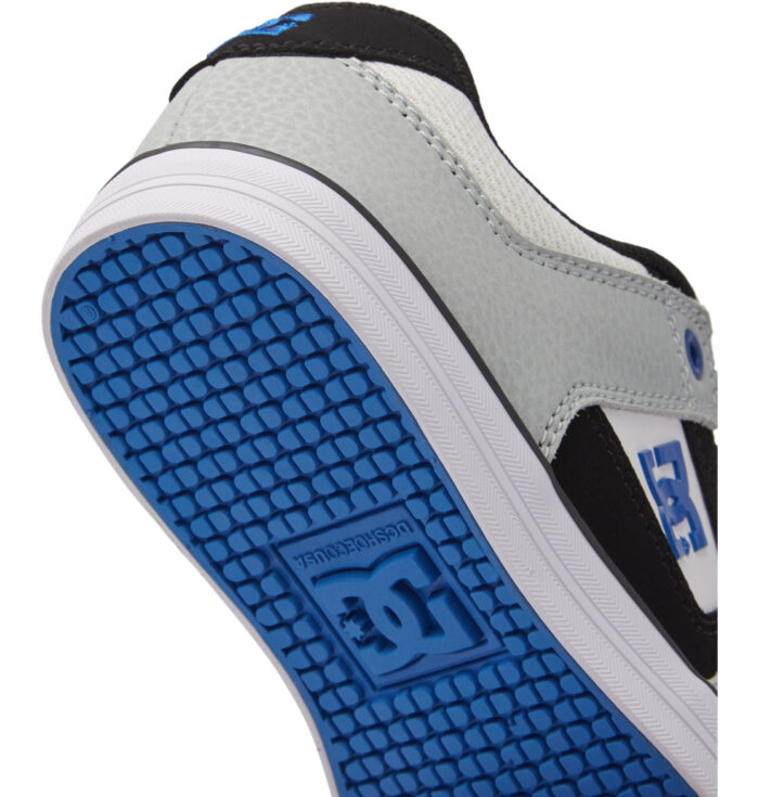 DC YOUTH PURE SHOES WHITE GREY BLUE - Image 6