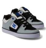 DC YOUTH PURE SHOES WHITE GREY BLUE - Image 7