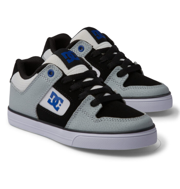 DC YOUTH PURE SHOES WHITE GREY BLUE - Image 7