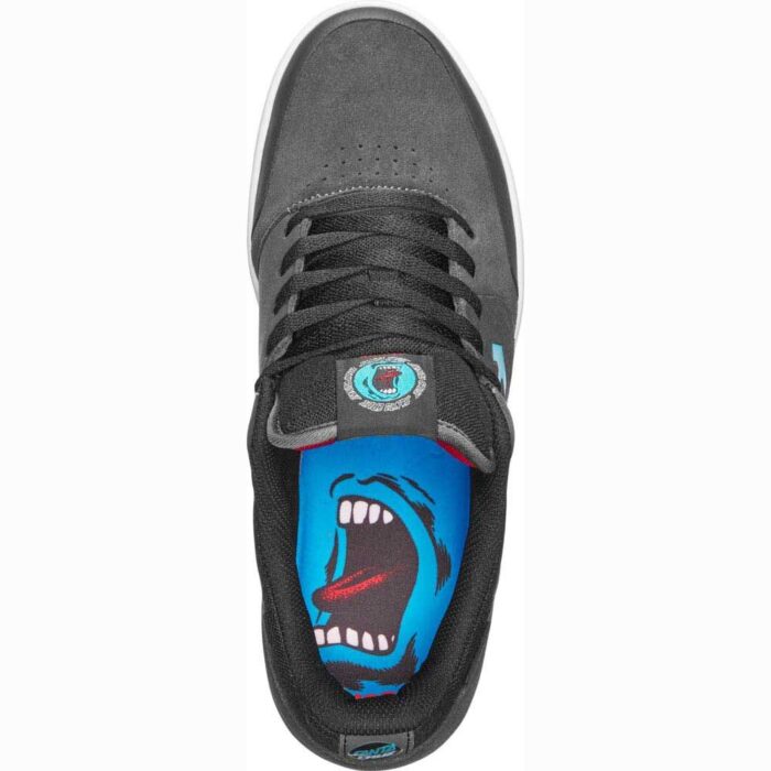 ETNIES X SANTA CRUZ MARANA SCREAM SHOES DARK GREY BLACK - Image 3
