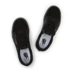 VANS JUNIOR OLD SKOOL V SHOES BLACK BLACK - Image 3