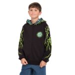 VOLCOM BOYS ALIEN FULL ZIP HOODIE BLACK - Image 5