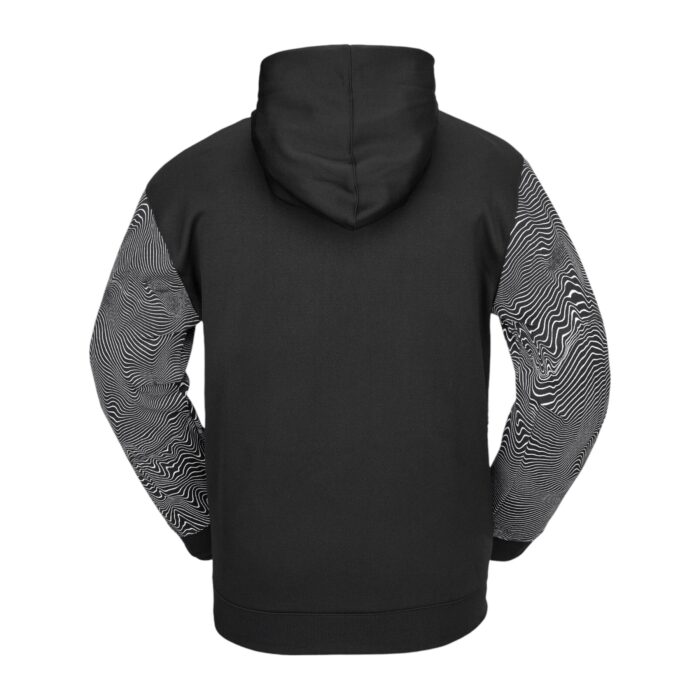 VOLCOM HYDRO RIDING HOODIE BLACK PRINT - Image 2