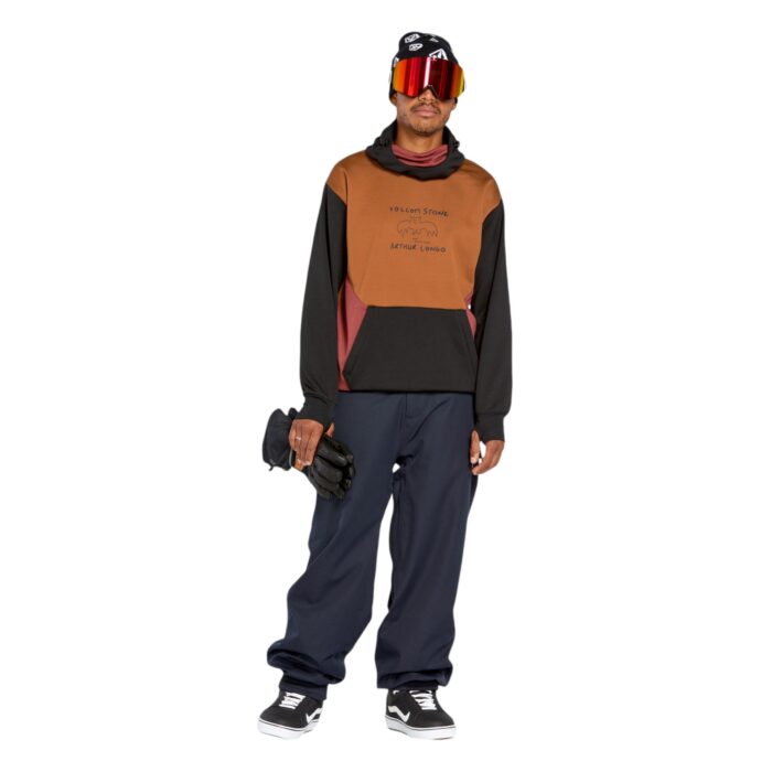 VOLCOM HYDRO RIDING HOODIE CARAMEL - Image 4