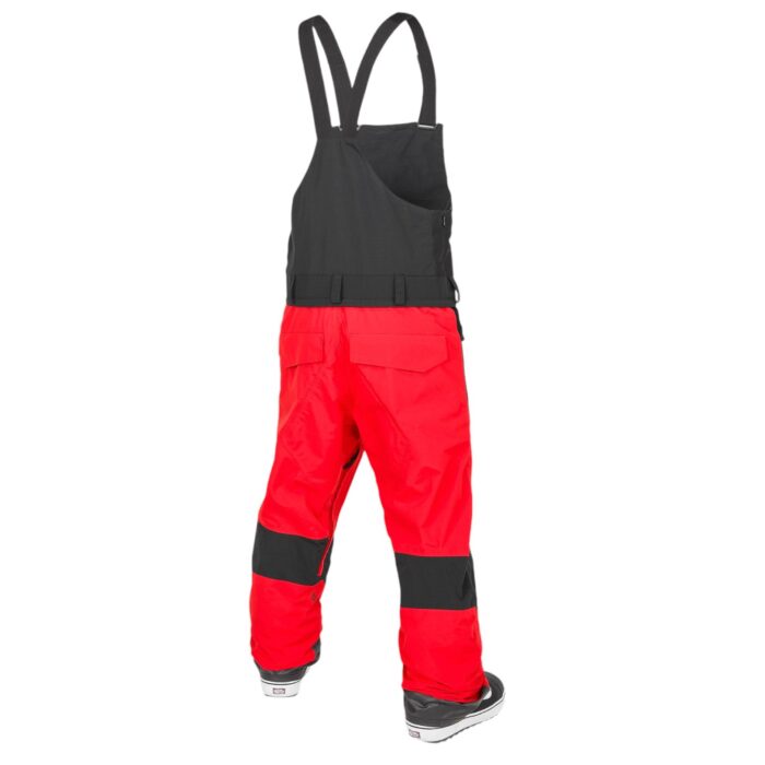 VOLCOM RAIN GORE-TEX BIB OVERALL SNOWBOARD PANT CRIMSON - Image 2