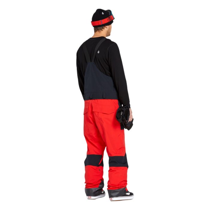 VOLCOM RAIN GORE-TEX BIB OVERALL SNOWBOARD PANT CRIMSON - Image 4