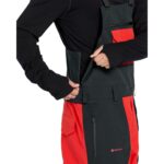 VOLCOM RAIN GORE-TEX BIB OVERALL SNOWBOARD PANT CRIMSON - Image 7