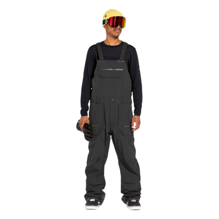 VOLCOM RAIN GORE-TEX BIB OVERALL SNOWBOARD PANT BLACK - Image 3