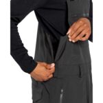 VOLCOM RAIN GORE-TEX BIB OVERALL SNOWBOARD PANT BLACK - Image 7