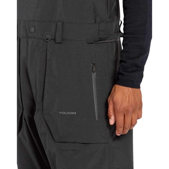 VOLCOM RAIN GORE-TEX BIB OVERALL SNOWBOARD PANT BLACK - Image 8