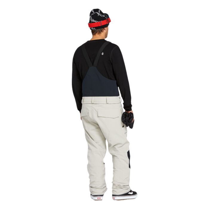 VOLCOM ROAN BIB OVERALL SNOWBOARD PANT STONE - Image 4