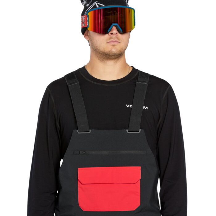 VOLCOM ROAN BIB OVERALL SNOWBOARD PANT STONE - Image 5