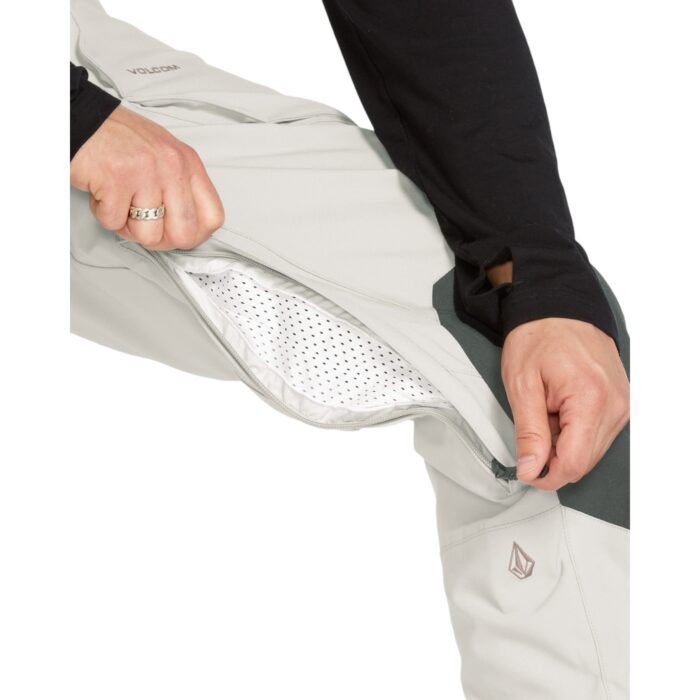 VOLCOM ROAN BIB OVERALL SNOWBOARD PANT STONE - Image 9