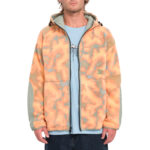 VOLCOM TT B IGUCHI ZIP FLEECE TIGERLILY