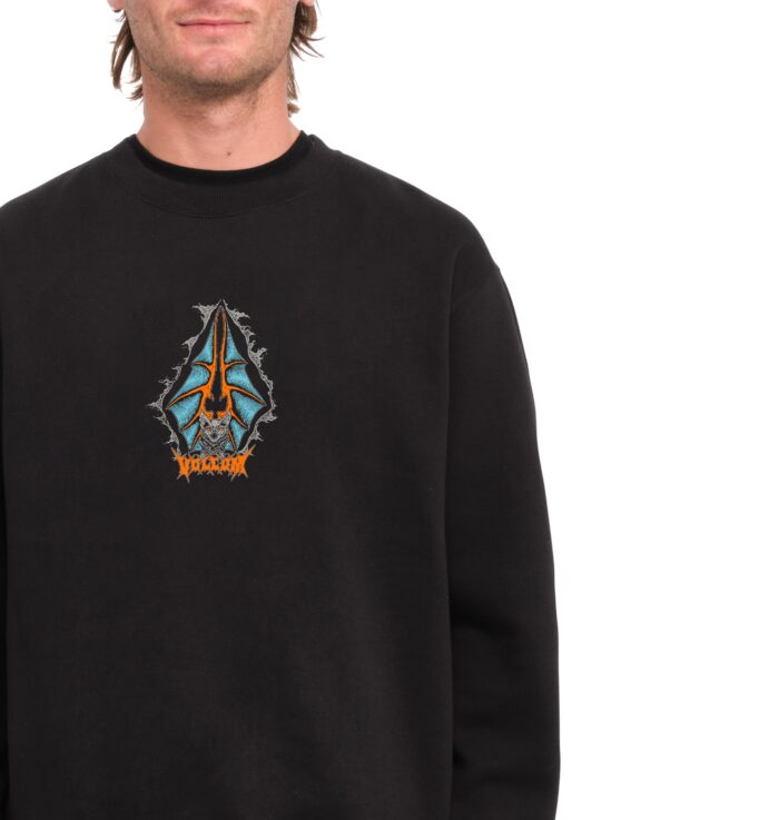 VOLCOM WATANINE CREW BLACK - Image 3