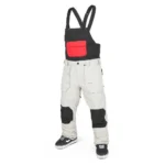 VOLCOM ROAN BIB OVERALL SNOWBOARD PANT STONE