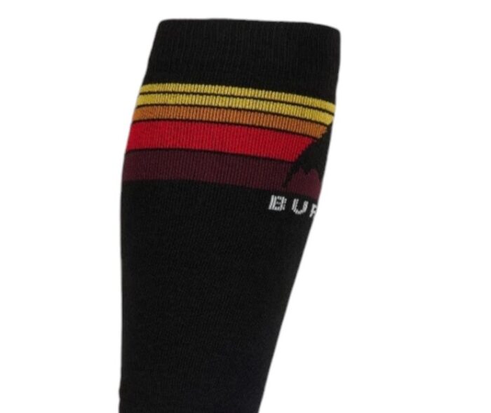 BURTON EMBLEM MIDWEIGHT SNOW SOCKS TRUE BLACK - Image 3