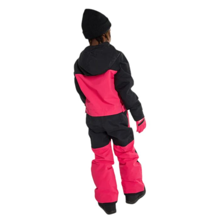 BURTON KIDS ONE PIECE SNOWSUIT TRUE BLACK AZALEA PINK - Image 4