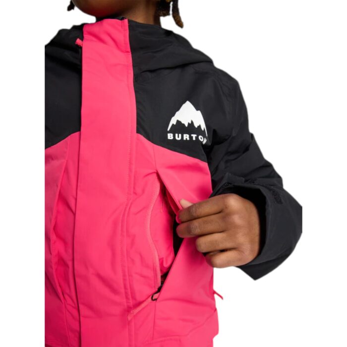 BURTON KIDS ONE PIECE SNOWSUIT TRUE BLACK AZALEA PINK - Image 5