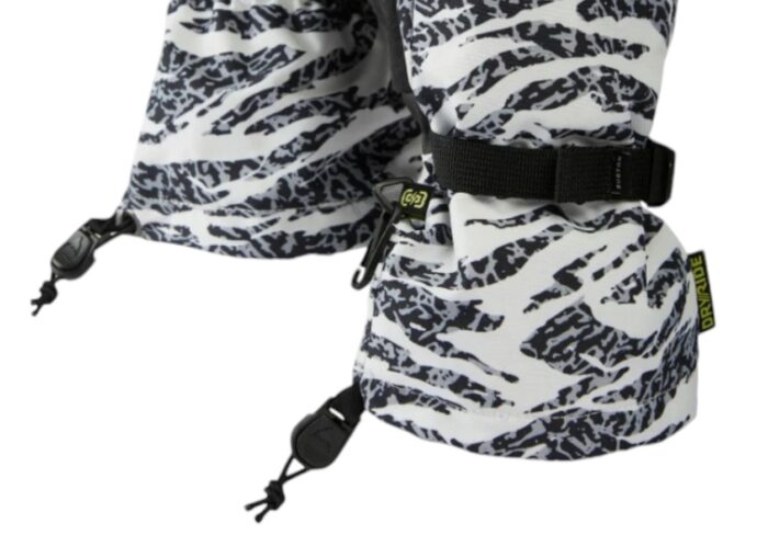 BURTON W PROFILE SNOW GLOVES ZEBRA CAMO - Image 3