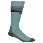 BURTON W EMBLEM MIDWEIGHT SNOW SOCKS PETROL GREEN