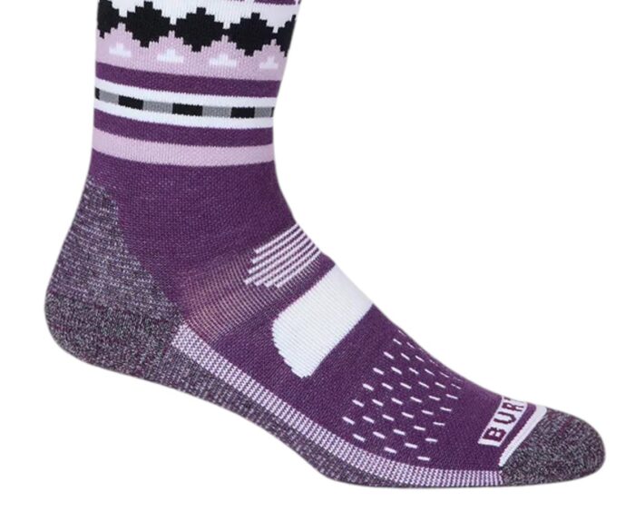 BURTON W PERFORMANCE MIDWEIGHT SNOW SOCKS SNOWY PINES - Image 3