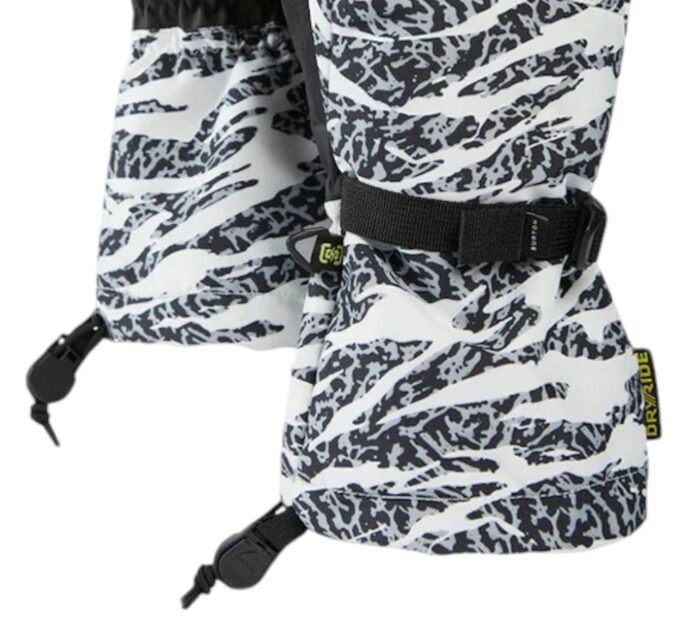 BURTON W PROFILE SNOW MITTENS ZEBRA CAMO - Image 3