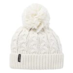 BURTON W ZIPY FLEECE LINED BEANIE STOUT WHITE