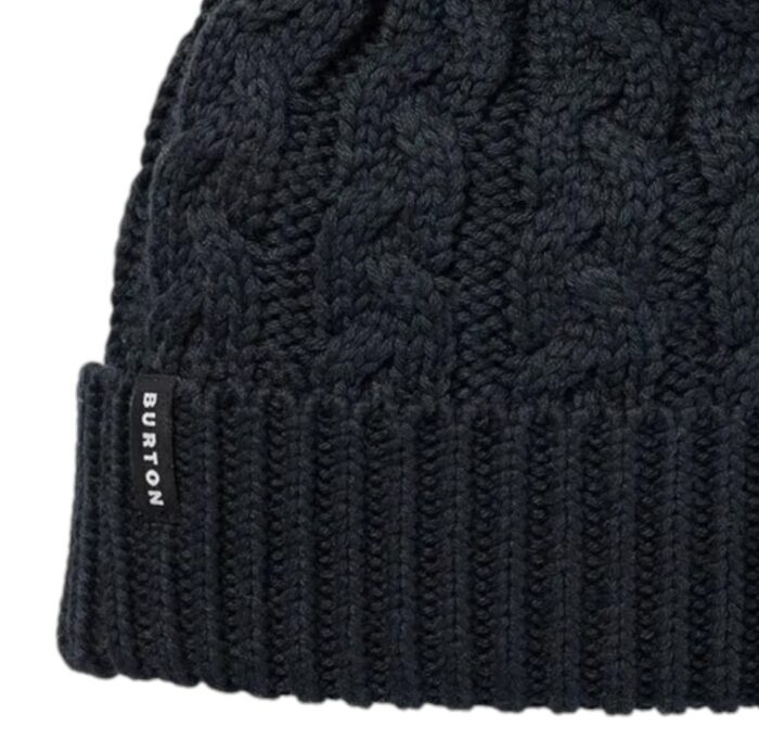 BURTON W ZIPY FLEECE LINED BEANIE TRUE BLACK - Image 2