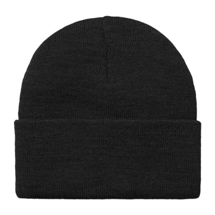 CARHARTT WIP AMERICAN SCRIPT BEANIE BLACK - Image 2