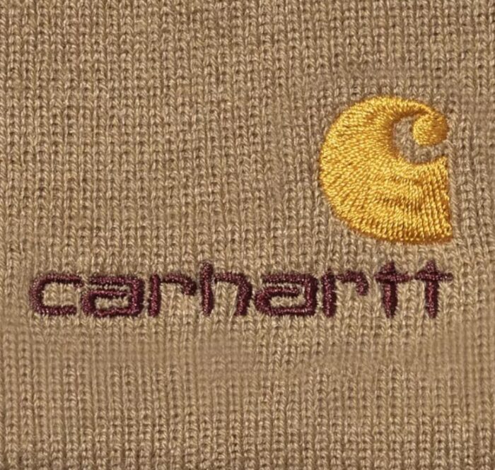 CARHARTT WIP AMERICAN SCRIPT BEANIE PEANUT - Image 4