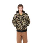 CARHARTT WIP OG ACTIVE LINER JACKET CAMO DUCK JACQUARD GREEN - Image 3