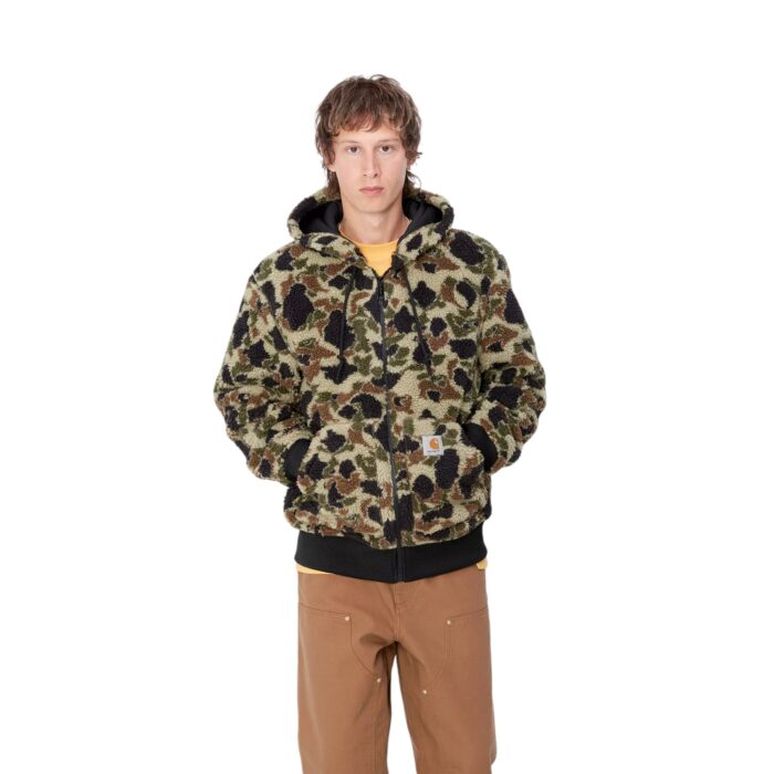 CARHARTT WIP OG ACTIVE LINER JACKET CAMO DUCK JACQUARD GREEN - Image 3