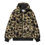 CARHARTT WIP OG ACTIVE LINER JACKET CAMO DUCK JACQUARD GREEN