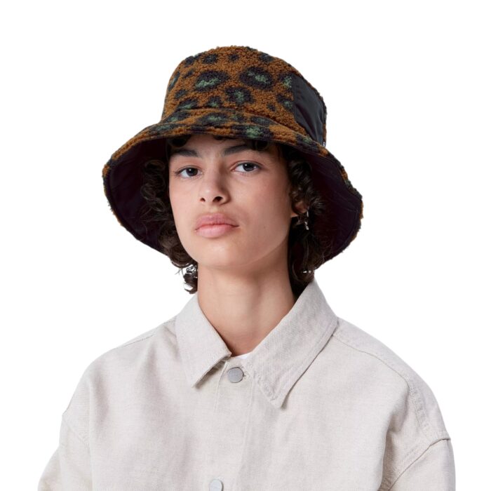 CARHARTT WIP ORLA BUCKET HAT CAMO LEO JACQUARD TAMARIND BLACK - Image 5