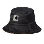 CARHARTT WIP ORLA BUCKET HAT CAMO LEO JACQUARD TAMARIND BLACK - Image 3