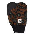CARHARTT WIP ORLA MITTEN CAMO LEO JACQUARD TAMARIND BLACK
