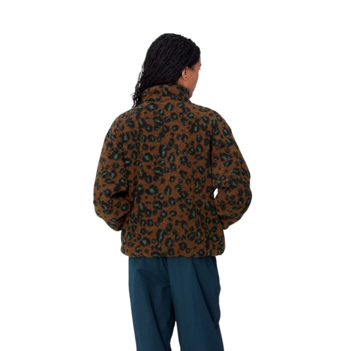 CARHARTT WIP W ELLIOT HIGH NECK LINER CAMO LEO JACQUARD TAMARIND BLACK - Image 4