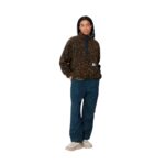 CARHARTT WIP W ELLIOT HIGH NECK LINER CAMO LEO JACQUARD TAMARIND BLACK - Image 5