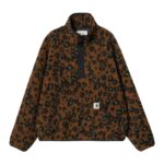 CARHARTT WIP W ELLIOT HIGH NECK LINER CAMO LEO JACQUARD TAMARIND BLACK