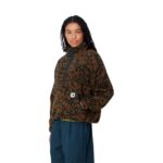 CARHARTT WIP W ELLIOT HIGH NECK LINER CAMO LEO JACQUARD TAMARIND BLACK - Image 3