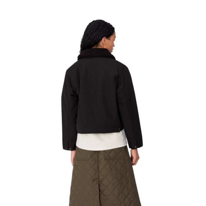 CARHARTT WIP W NEWKIRK JACKET BLACK CAMO LEO TAMARIND - Image 5