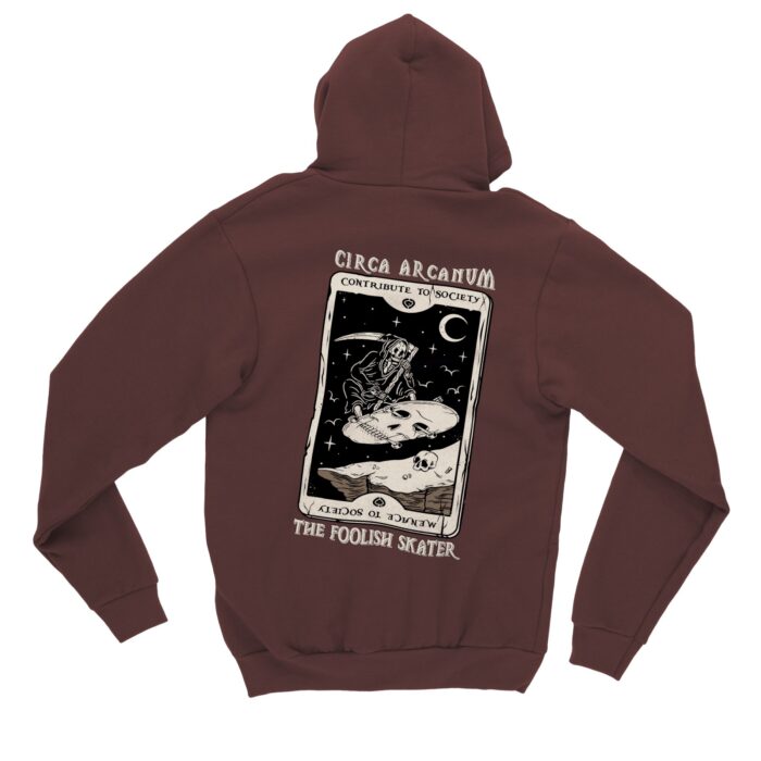 CIRCA THE FOOL HOODIE BURGUNDY - Image 2