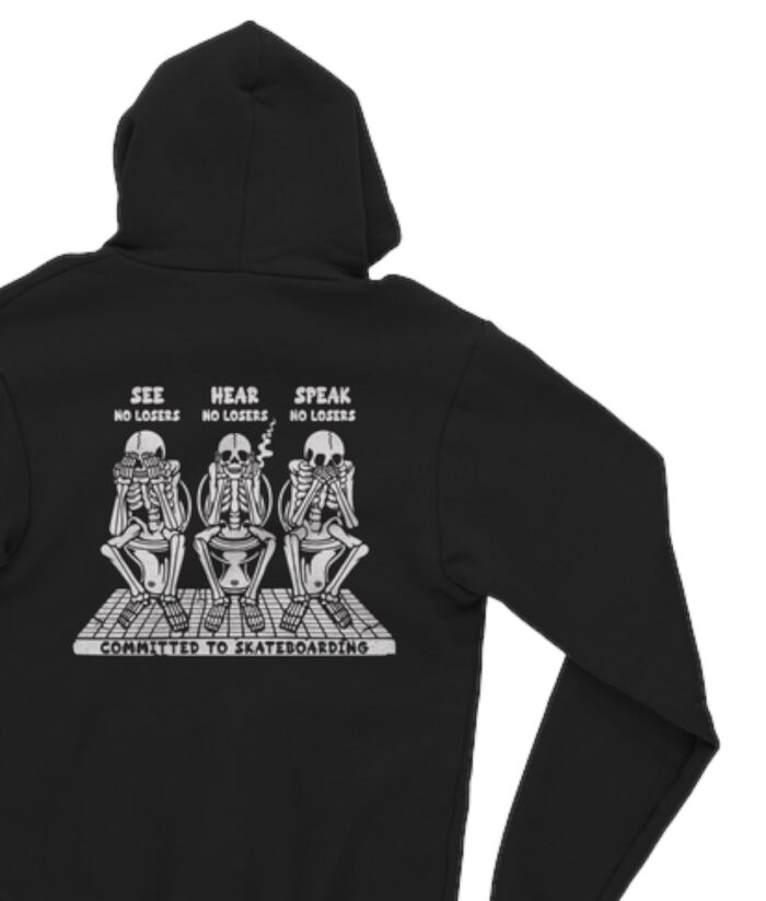 CIRCA WISE SKULLS HOODIE BLACK - Image 3
