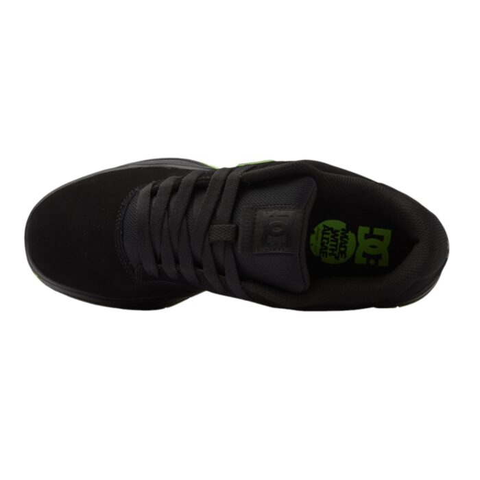 DC CENTRAL SHOES BLACK LIME GREEN - Image 6