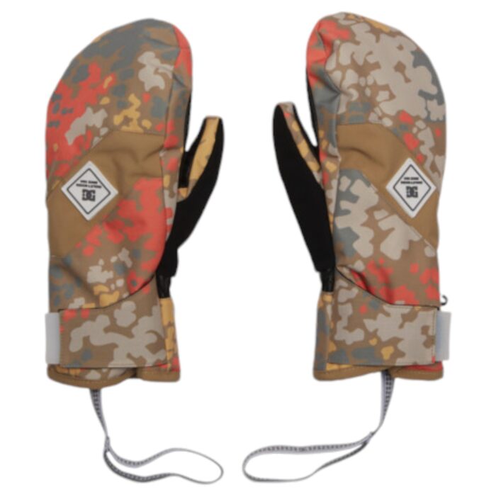 DC FRANCHISE WOMEN SNOW MITTENS FRACTAL CORAL - Image 4