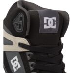 DC PURE HIGH TOP SHOES BLACK GREY BROWN - Image 6