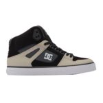 DC PURE HIGH TOP SHOES BLACK GREY BROWN
