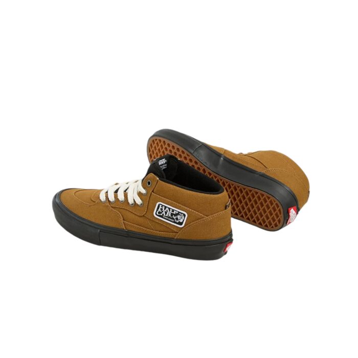 VANS SKATE HALF CAB SHOES DUCK CANVAS GOLDEN BROWN - Image 3