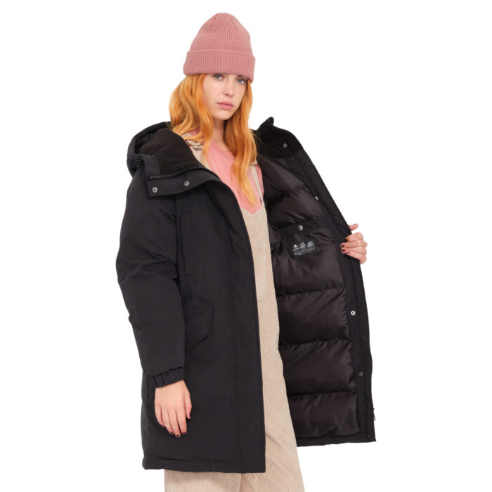 VOLCOM SLEEPI PUFF UP PARKA JACKET BLACK - Image 5
